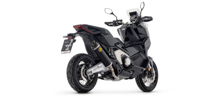 ARROW Auspuff RACE-TECH DARK Aluminium schwarz, lange Version, für Honda X-ADV 750 RH21 Modelljahr 2