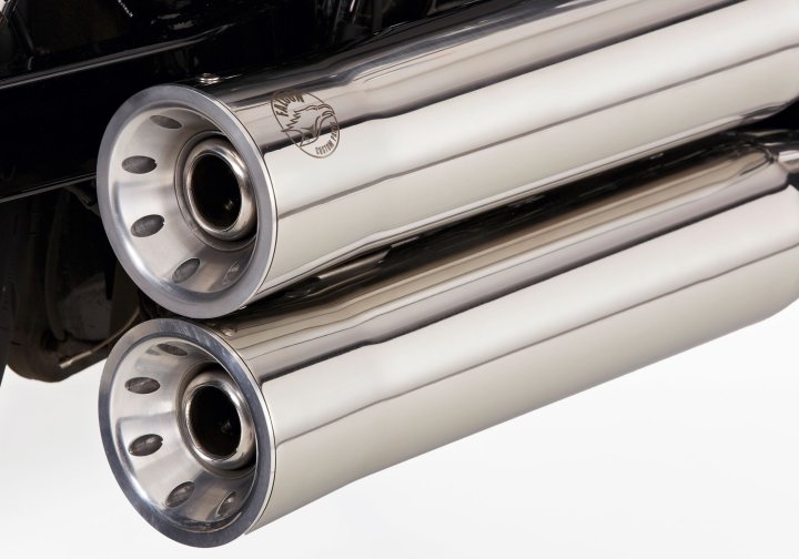 FALCON Double Groove Slip on ErsatzdÃ¤mpfer fÃ¼r SOFTAIL Fat Boy 96 FLSTF für SOFTAIL Fat Boy 9