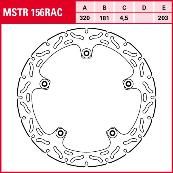 TRW Bremsscheibe Sportiv Semifloating MSTR156RAC S1000XR K10