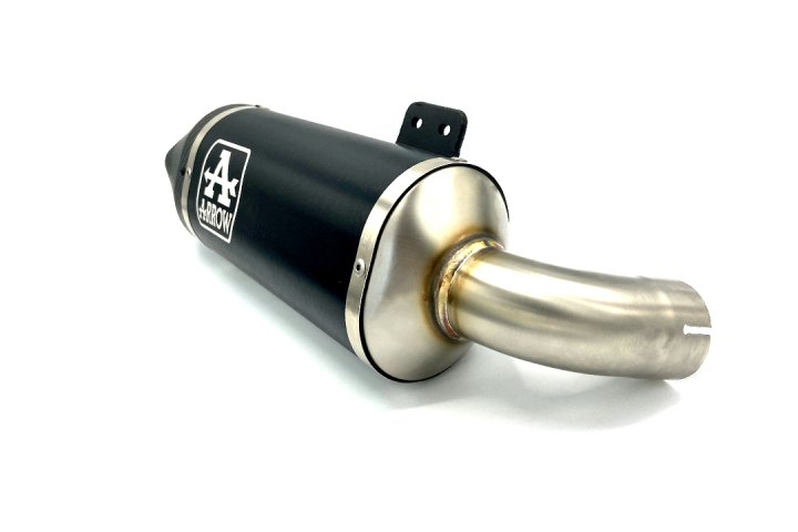 ARROW Auspuff DARK INDY RACE mit Carbon-Endkappe für BMW F900R und F900XR ab Modelljahr 2020, Alumin