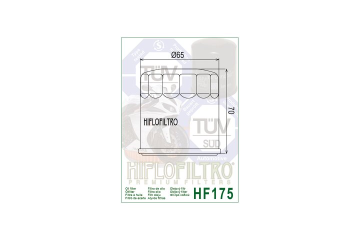 HIFLO Filter Ölfilter HF175, HARLEY/INDIAN Chief Dark Horse Street 750 XG1