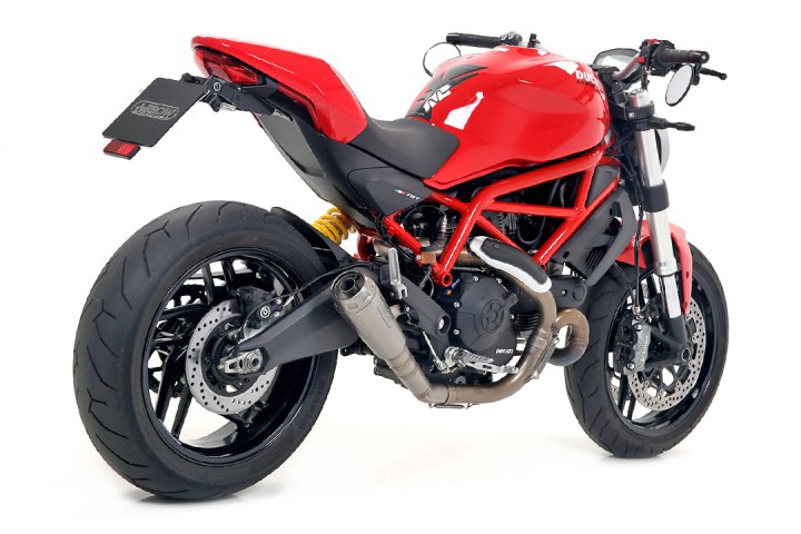 ARROW Auspuff PRO-RACE für Ducati Scrambler 800 Classic/Cafe / Monster 797 2017-, Titan