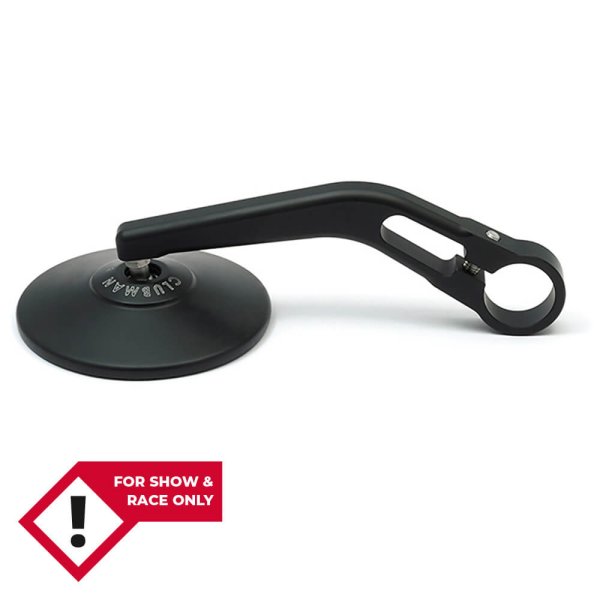 LSL Lenkerendenspiegel CLUBMAN, schwarz, Durchmesser 88 mm, ohne Straßenzulassung, für rechts und li