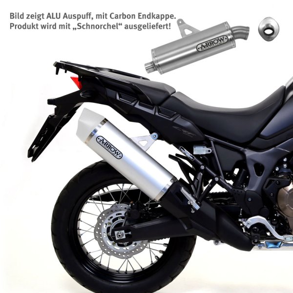ARROW Auspuff MAXI RACE TECH für Honda CRF1000L Africa Twin 2016- aus Aluminium