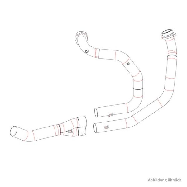 ARROW Krümmer für Honda XRV750 1993-2004, Edelstahl