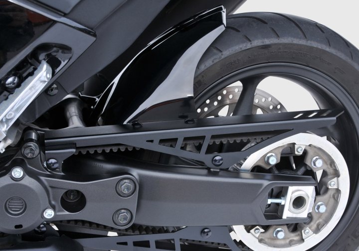 BODYSTYLE Hinterradabdeckung mit Alu-Kettenschutz fÃ¼r T-Max 530SX/DX SJ14 für TMAX 530 SX / DX S