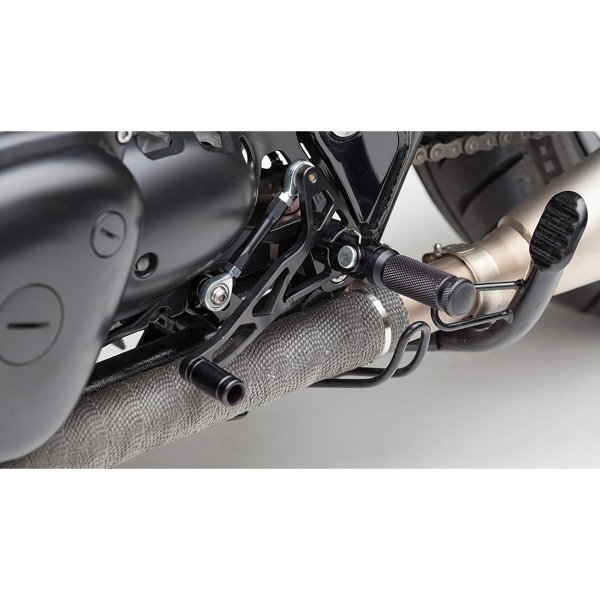 LSL Rastenanlage Midi für Kawasaki W650, 1999-2006, schwarz