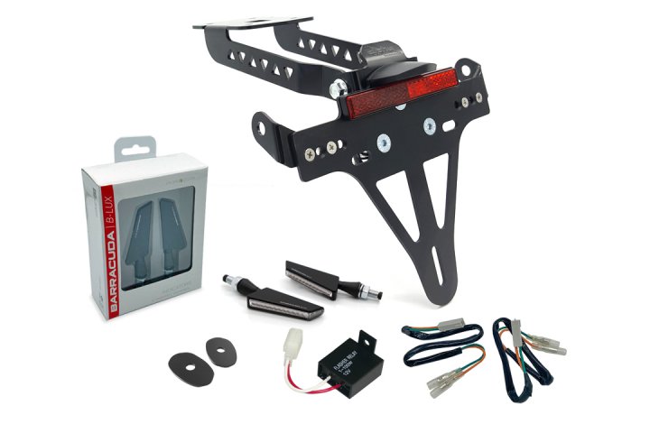 alpha Technik Kennzeichenhalter-Blinker-Kit für Z/Ninja 650 17-&#039;19 für Z650 ER650H EURO4