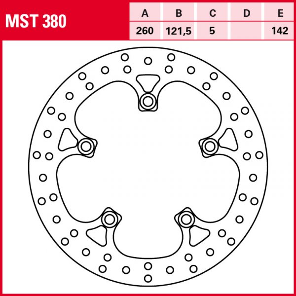 TRW Bremsscheibe Allround starr MST380 AN400 Burgman WVBW