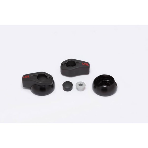 LSL Crash Pad Classic Köpfe, schwarz, Paar