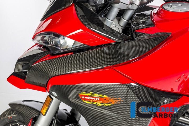 Ilmberger Carbon Tankverkleidung oben links glanz für Multistrada 1200 AA