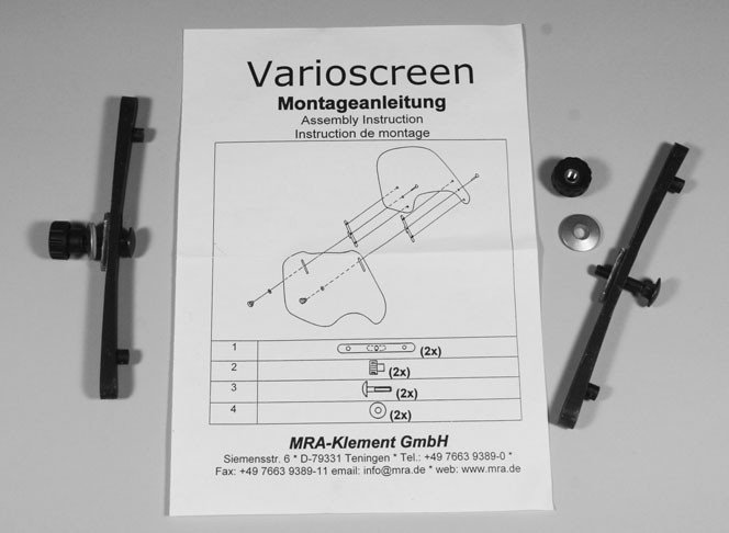 MRA Rändelmutter, Schraube, Scheibe, Schiene / Paar