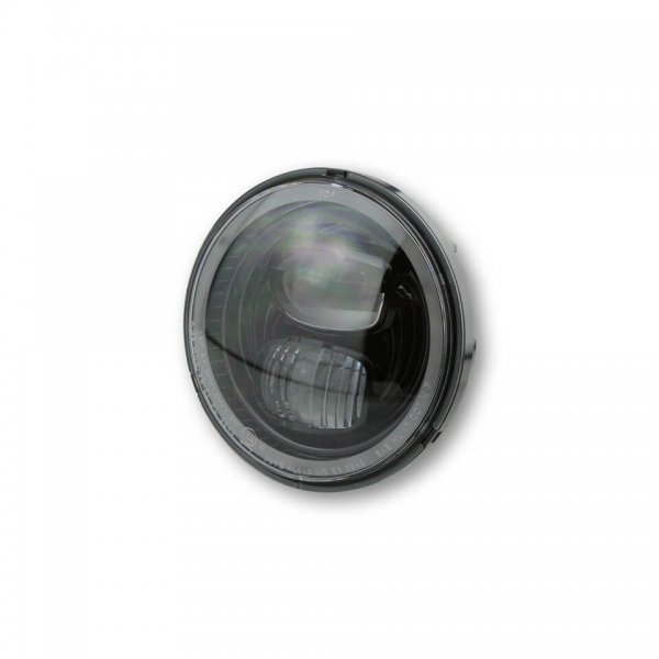 HIGHSIDER LED Hauptscheinwerfereinsatz TYP 7 mit Standlichtring, rund, schwarz, 5 3/4 Zoll für