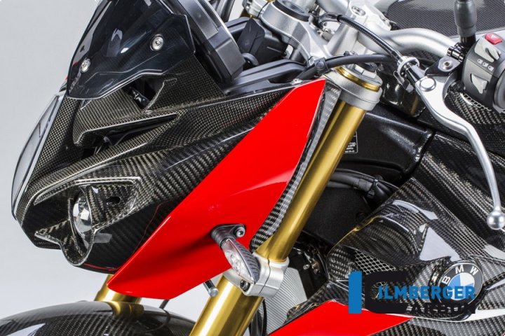 Ilmberger Carbon Seitliche Abdeckung am Oberteil links, Carbon für S1000R K10