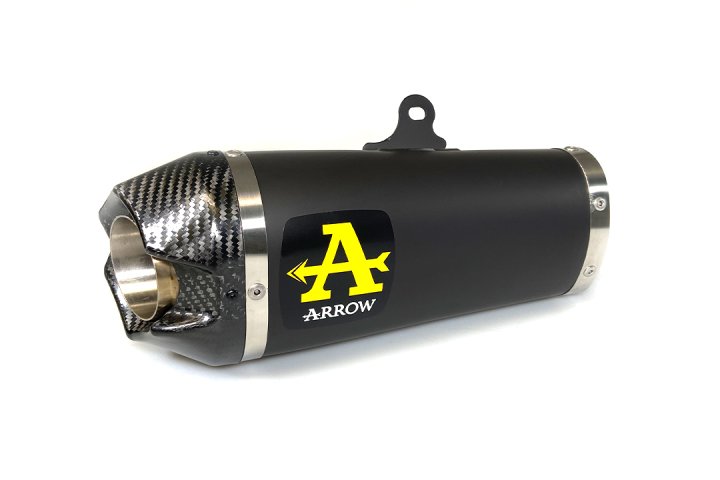 ARROW Auspuff WORKS für Yamaha Tracer 700 / MT-07 2020-, Edelstahl schwarz