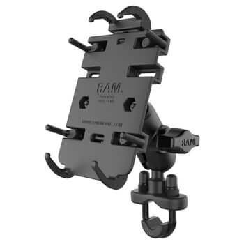 RAM Mounts Universal Lenkerhalterung (kurz) für elektronische Kleingeräte - mit Rohrschelle für