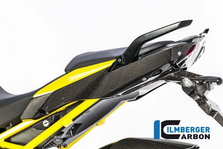 Ilmberger Carbon Seitendeckel am Sitz links, Carbon für R1200R R12WR