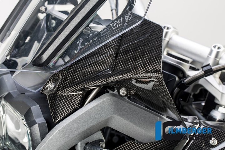 Ilmberger Carbon Windabweiser am Cockpit links, Carbon für R1200GS LC R12W