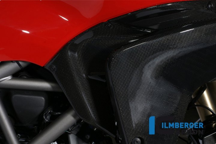 Ilmberger Carbon Luftabweiser am Tankseitenteil rechts, Carbon für Multistrada 1200 A2