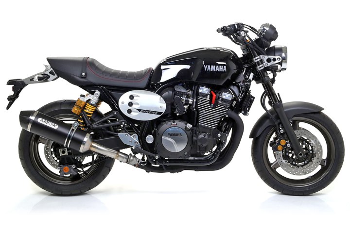 ARROW Auspuff RACE TECH für Yamaha XJR1300 2007-16 aus Aluminium, schwarz