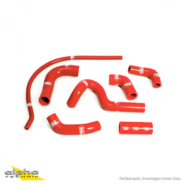 SAMCO Siliconschlauch Kit rot Ducati 749R, 999R/S für 999R H4