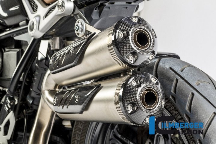 Ilmberger Carbon Auspuffendkappen (2-tlg.) für R nineT Scrambler 1N12