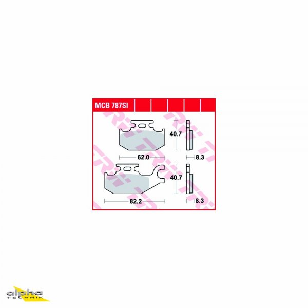 TRW Bremsbelagsatz MCB787SI LTA King Quad