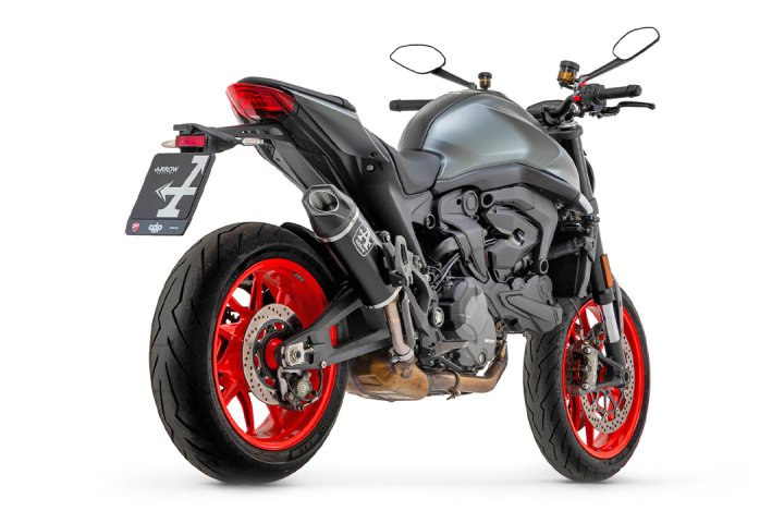 ARROW Auspuff INDY RACE DARK Aluminium für Ducati Monster / Monster+ ab Modelljahr 2021-