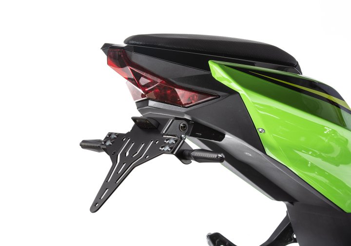 PROTECH Kennzeichenhalterset inkl. Reflektor und Kennzeichenbeleuchtung fÃ¼r Ninja 400 EX400G für