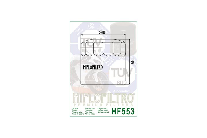HIFLO Filter Ölfilter HF553 Benelli Tornado TRE 900 TB
