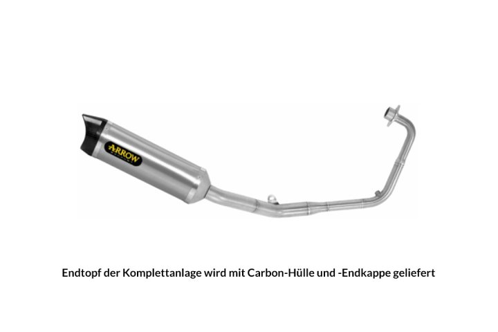 ARROW THUNDER Carbon Auspuffanlage für Honda CB125R ab Modelljahr 2021-