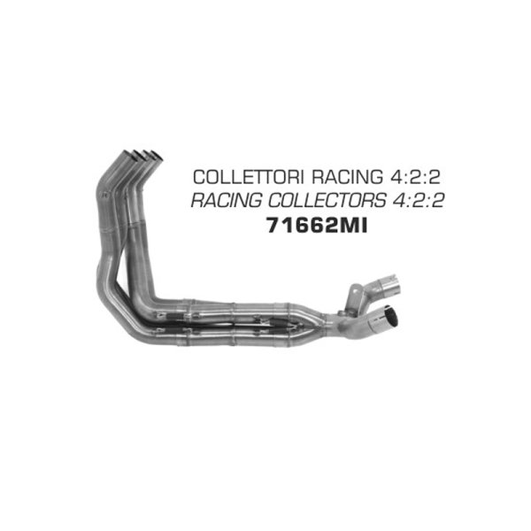 ARROW Racing-Krümmer für Kawasaki Z1000 2017- , ohne Katalysator