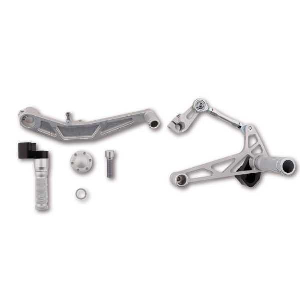 LSL Rastenanlage Midi für Kawasaki W650, 1999-2006, silber