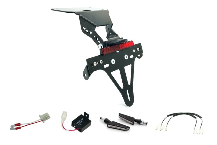 alpha Technik Kennzeichenhalter-Blinker-Kit Yamaha YZF-R3 / MT03 für YZF-R3 RH12 EURO4