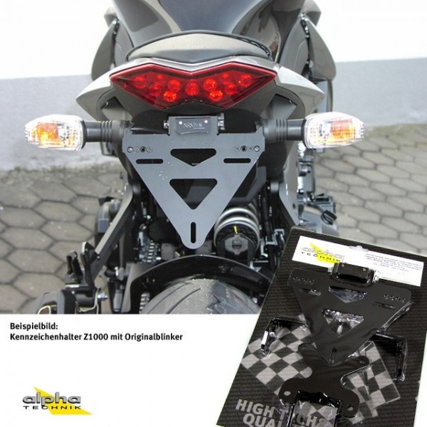 alpha Technik Kennzeichenhalter Kawasaki Z1000, ZRT00D für Z1000 ZRT00D