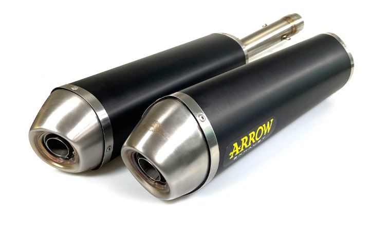 ARROW Auspuff RACE TECH für Aprilia RSV1000R / Tuono 1000R 2004-10 aus Aluminium, schwarz