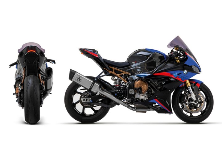 ARROW COMPETITION FULL SYSTEM Titan mit PISTA Endschalldämpfer für BMW S1000RR ab 2021-