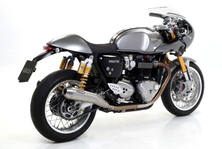 ARROW Auspuff-Paar PRO RACING für Triumph Thruxton1200 2016- / Speed Twin 2019- aus Edelstahl