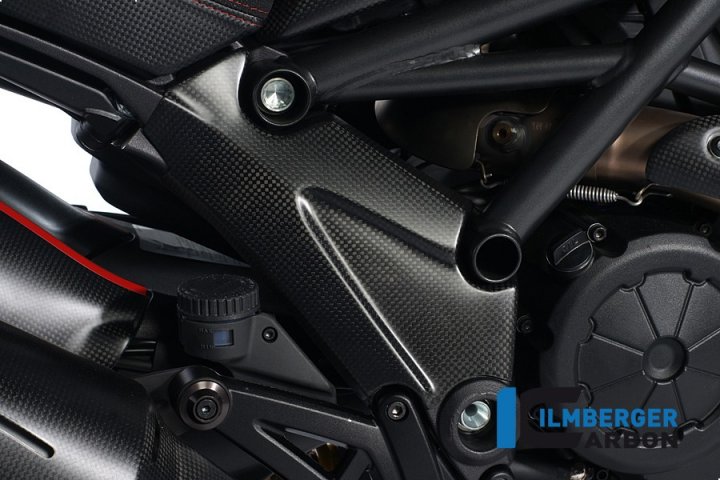 Ilmberger Carbon Rahmenabdeckung rechts, Carbon für Diavel 1200 G1