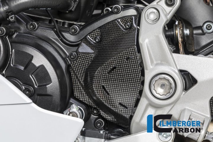 Ilmberger Carbon Ritzelabdeckung glanz, Carbon für 939 Supersport VA