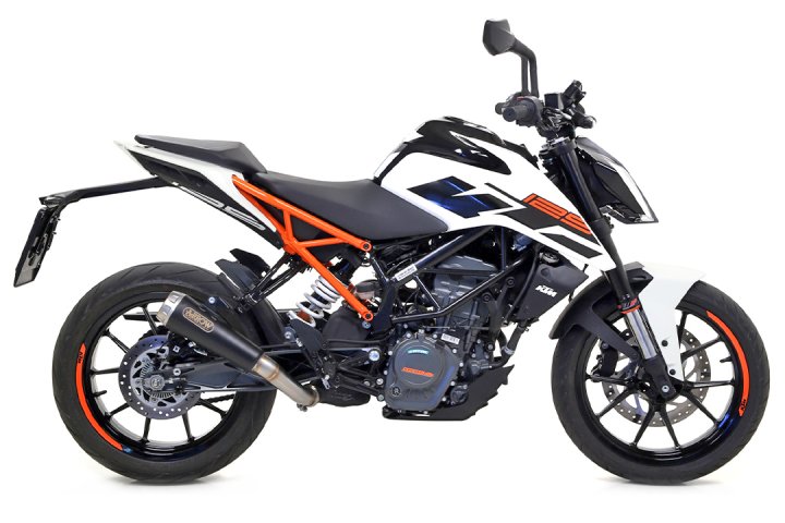 ARROW Auspuff DARK PRO-RACE für KTM 125 Duke / 390 Duke Modelljahr 2017-