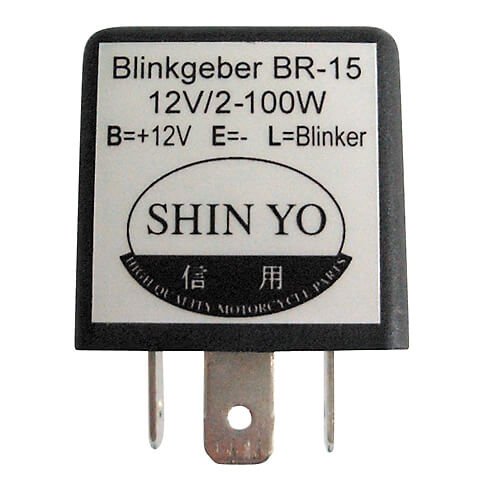 SHIN YO Blinkrelais SY-02, 3polig, 12 VDC, 1-100 Watt für YZF-R 125 - 11 KW