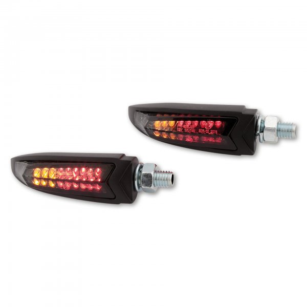 HIGHSIDER LED Rück-, Bremslicht, Blinker Einheit ARC, schwarz für
