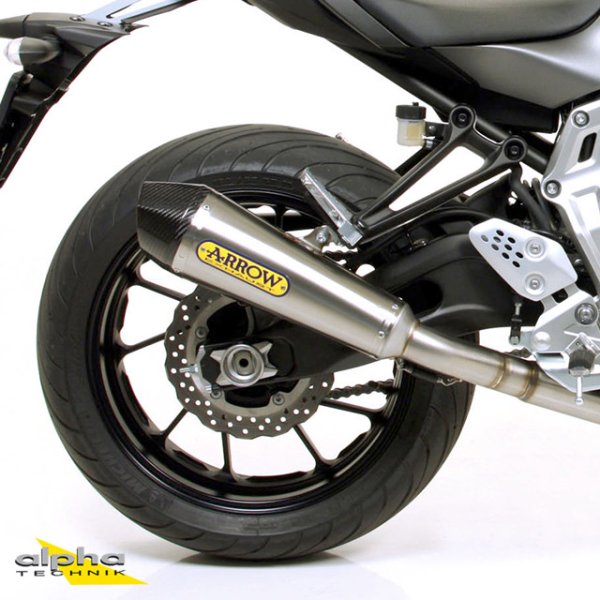 ARROW Auspuff X-KONE für Yamaha MT07 / Tracer 700 2014-2020, Edelstahl (Nur mit ARROW Krümmer)