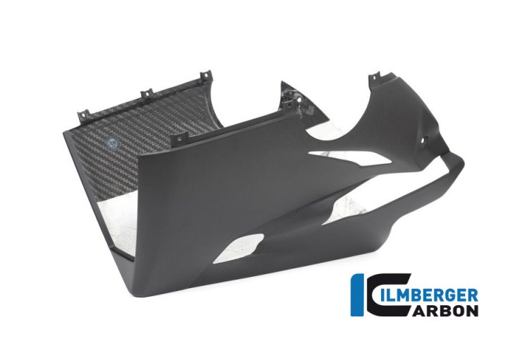 Ilmberger Carbon Verkleidungsunterteil für Akrapovic Full Race Auspuff für Ducati Panigale V4 / V4S