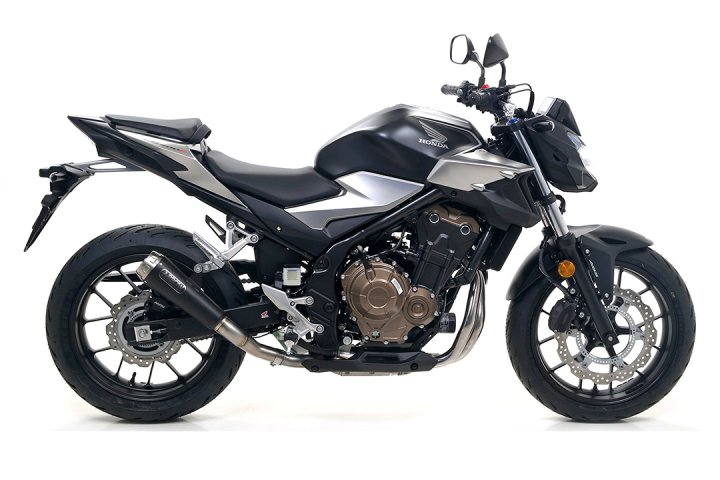 ARROW Auspuff PRO RACE Edelstahl schwarz für Honda CB500F / CBR500R 2019-2020