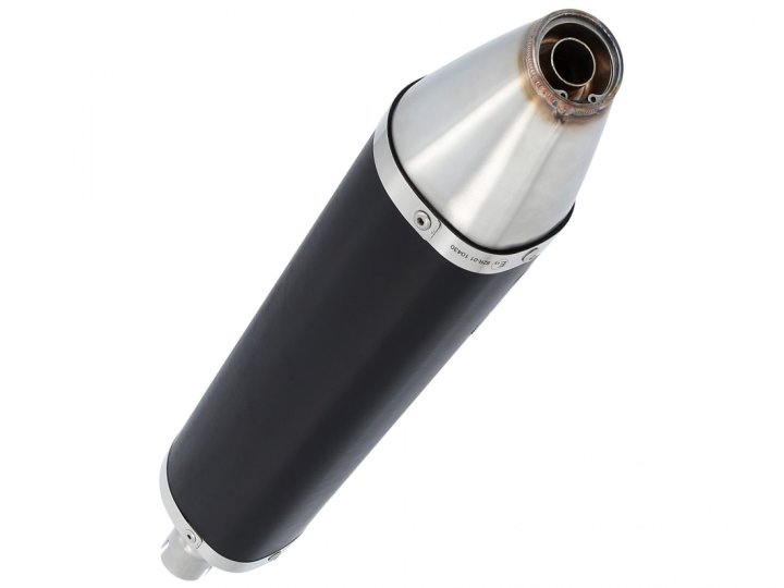 ARROW Auspuff THUNDER Dark Aluminium für UM DSR125EX / Aprilia RX/SX 125 / Malaguti XSM/XTM 125