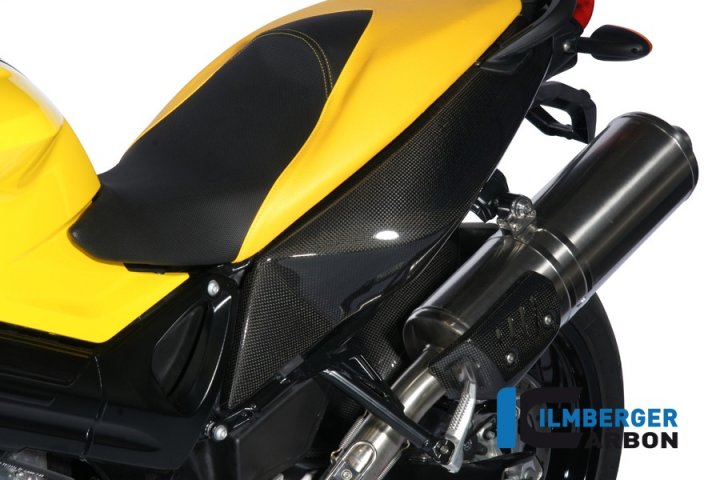 Ilmberger Carbon Seitendeckel unterm Sitz links, Carbon für F800GT E8ST