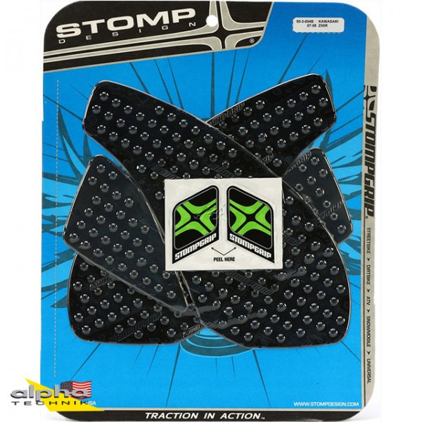 Stompgrip schwarz, Kawasaki ZX6R, 2007-08 ZX6R Ninja ZX600P