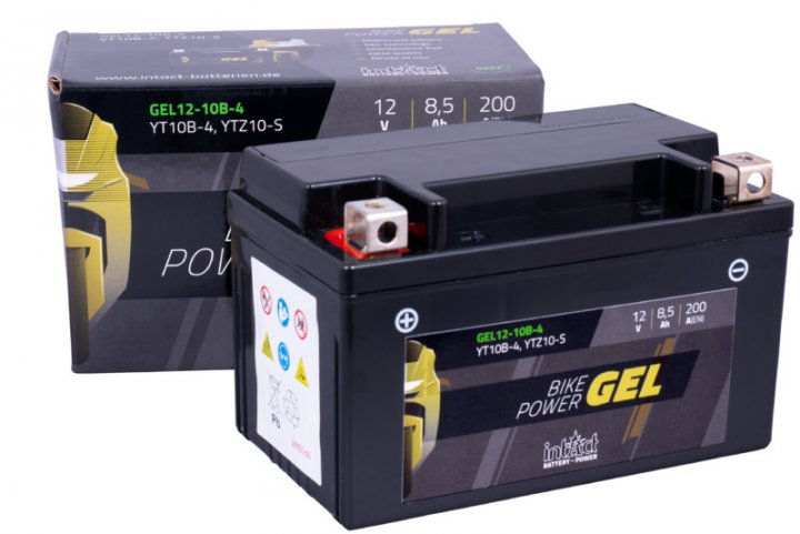 Intact GEL Batterie YTZ10-S / YT10B-4 RSV4 1000 RK G650 Xchallenge E65X CB1000R SC60 Ninja 650 EX6
